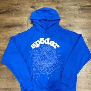 Blue Spider Graphic Hoodie